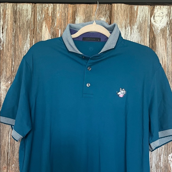 GREYSON MEN’S GOLF POLO, size large - Picture 1 of 5